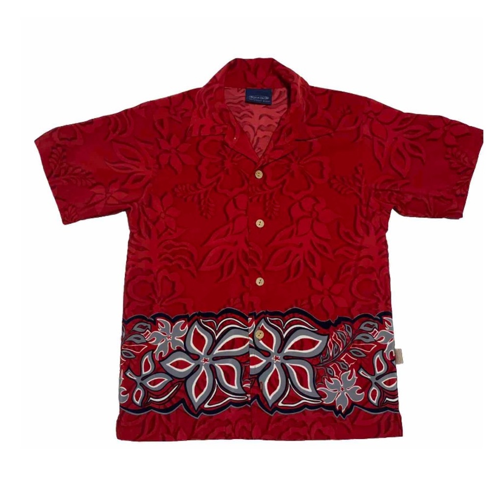 Boys Sideout Flames Shirt Size M(5/6)